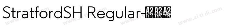 StratfordSH Regular字体转换